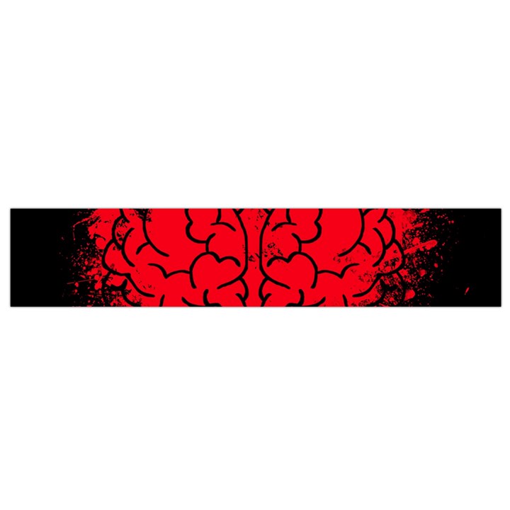 Heart Brain Mind Psychology Doubt Small Flano Scarf