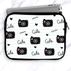 Cute Cameras Doodles Hand Drawn Apple Ipad 2/3/4 Zipper Cases by Sapixe