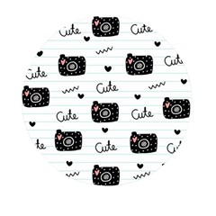 Cute Cameras Doodles Hand Drawn Mini Round Pill Box (pack Of 5) by Sapixe