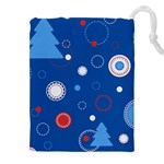 Christmas Pattern Tree Design Drawstring Pouch (5XL) Front