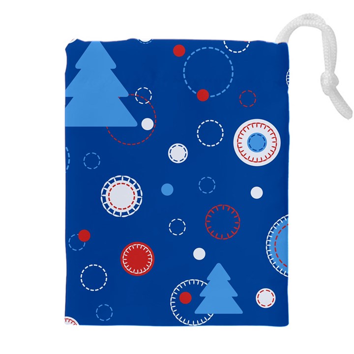 Christmas Pattern Tree Design Drawstring Pouch (5XL)