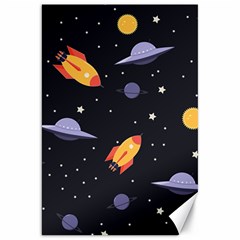 Cosmos Rockets Spaceships Ufos Canvas 20  X 30  by Sapixe