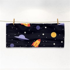 Cosmos Rockets Spaceships Ufos Hand Towel