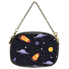 Cosmos Rockets Spaceships Ufos Chain Purse (One Side)