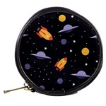 Cosmos Rockets Spaceships Ufos Mini Makeup Bag Back