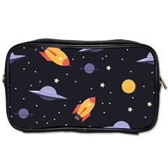 Cosmos Rockets Spaceships Ufos Toiletries Bag (Two Sides)