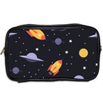 Cosmos Rockets Spaceships Ufos Toiletries Bag (Two Sides) Back