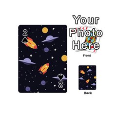 Cosmos Rockets Spaceships Ufos Playing Cards 54 Designs (mini) by Sapixe