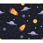 Cosmos Rockets Spaceships Ufos Deluxe Canvas 14  x 11  (Stretched) 14  x 11  x 1.5  Stretched Canvas