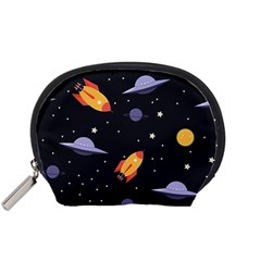 Cosmos Rockets Spaceships Ufos Accessory Pouch (Small)