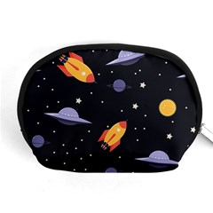 Cosmos Rockets Spaceships Ufos Accessory Pouch (Medium)