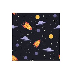 Cosmos Rockets Spaceships Ufos Satin Bandana Scarf