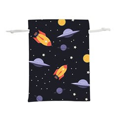 Cosmos Rockets Spaceships Ufos Lightweight Drawstring Pouch (l) by Sapixe