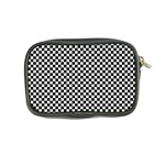 Black And White Checkerboard Background Board Checker Coin Purse Back