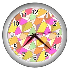 Power Pattern 821-1c Wall Clock (silver) by PatternFactory