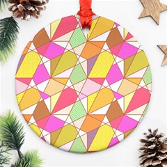 Power Pattern 821-1c Round Ornament (two Sides) by PatternFactory