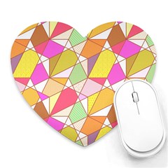 Power Pattern 821-1c Heart Mousepads by PatternFactory