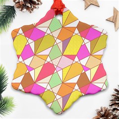 Power Pattern 821-1c Snowflake Ornament (two Sides) by PatternFactory