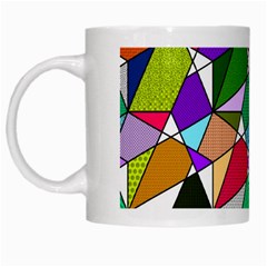 Power Pattern 821-1a White Mugs by PatternFactory