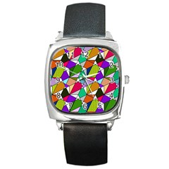 Power Pattern 821-1a Square Metal Watch by PatternFactory