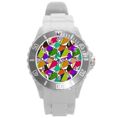 Power Pattern 821-1a Round Plastic Sport Watch (l) by PatternFactory