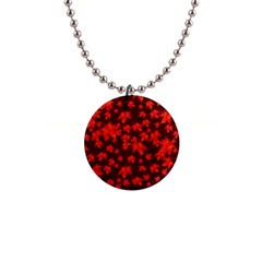 Red Oak And Maple Leaves 1  Button Necklace by Daria3107