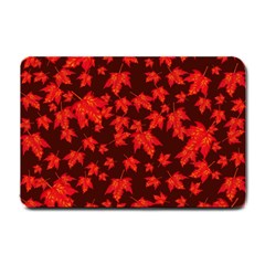 Red Oak And Maple Leaves Small Doormat  by Daria3107