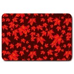 Red Oak And Maple Leaves Large Doormat  30 x20  Door Mat