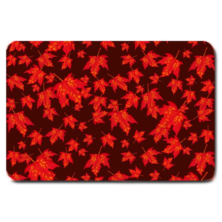 Red Oak And Maple Leaves Large Doormat 