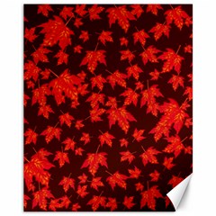 Red Oak And Maple Leaves Canvas 11  X 14  by Daria3107