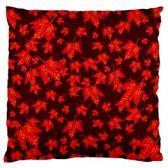 Red Oak And Maple Leaves Standard Flano Cushion Case (two Sides)