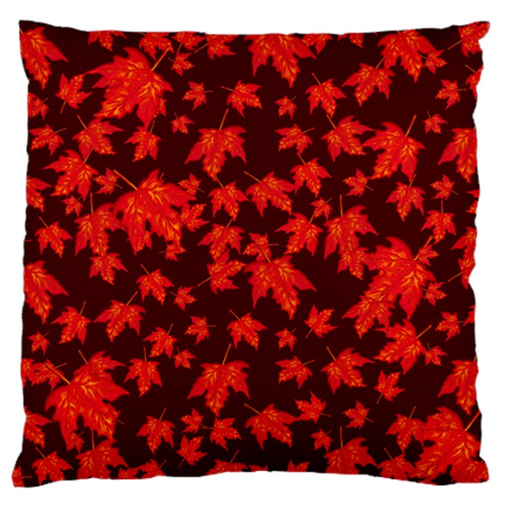 Red Oak And Maple Leaves Standard Flano Cushion Case (Two Sides)