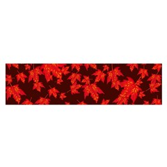 Red Oak And Maple Leaves Satin Scarf (oblong) by Daria3107