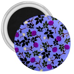 Purple Flower On Lilac 3  Magnets by Daria3107