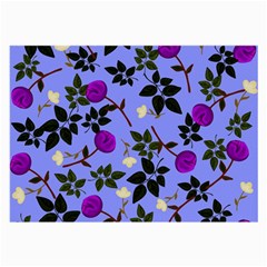 Purple Flower On Lilac Large Glasses Cloth (2 Sides) by Daria3107