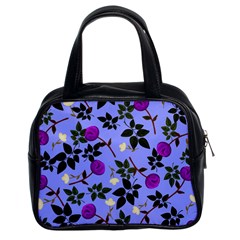 Purple Flower On Lilac Classic Handbag (two Sides) by Daria3107