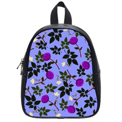 Purple Flower On Lilac School Bag (small) by Daria3107