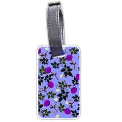 Purple Flower On Lilac Luggage Tag (one Side) by Daria3107