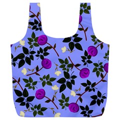 Purple Flower On Lilac Full Print Recycle Bag (xl) by Daria3107