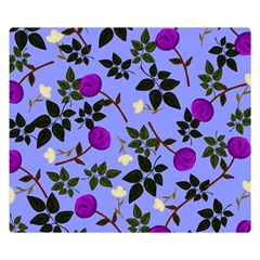 Purple Flower On Lilac Double Sided Flano Blanket (small)  by Daria3107