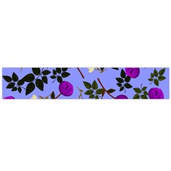 Purple Flower On Lilac Large Flano Scarf 