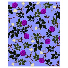 Purple Flower On Lilac Drawstring Bag (small) by Daria3107