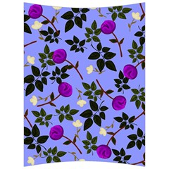 Purple Flower On Lilac Back Support Cushion by Daria3107