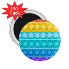 Pop It Pattern 2 25  Magnets (100 Pack)  by Daria3107