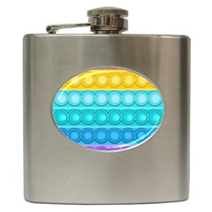 Pop It Pattern Hip Flask (6 Oz) by Daria3107