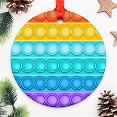 Pop It Pattern Round Ornament (two Sides) by Daria3107