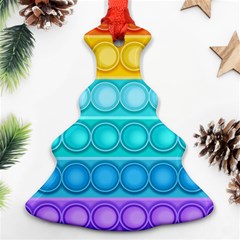 Pop It Pattern Ornament (christmas Tree) 