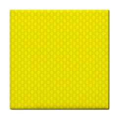 Soft Pattern Yellow Tile Coaster by PatternFactory