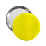 Soft Pattern Yellow 2.25  Handbag Mirrors Front