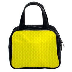 Soft Pattern Yellow Classic Handbag (two Sides) by PatternFactory